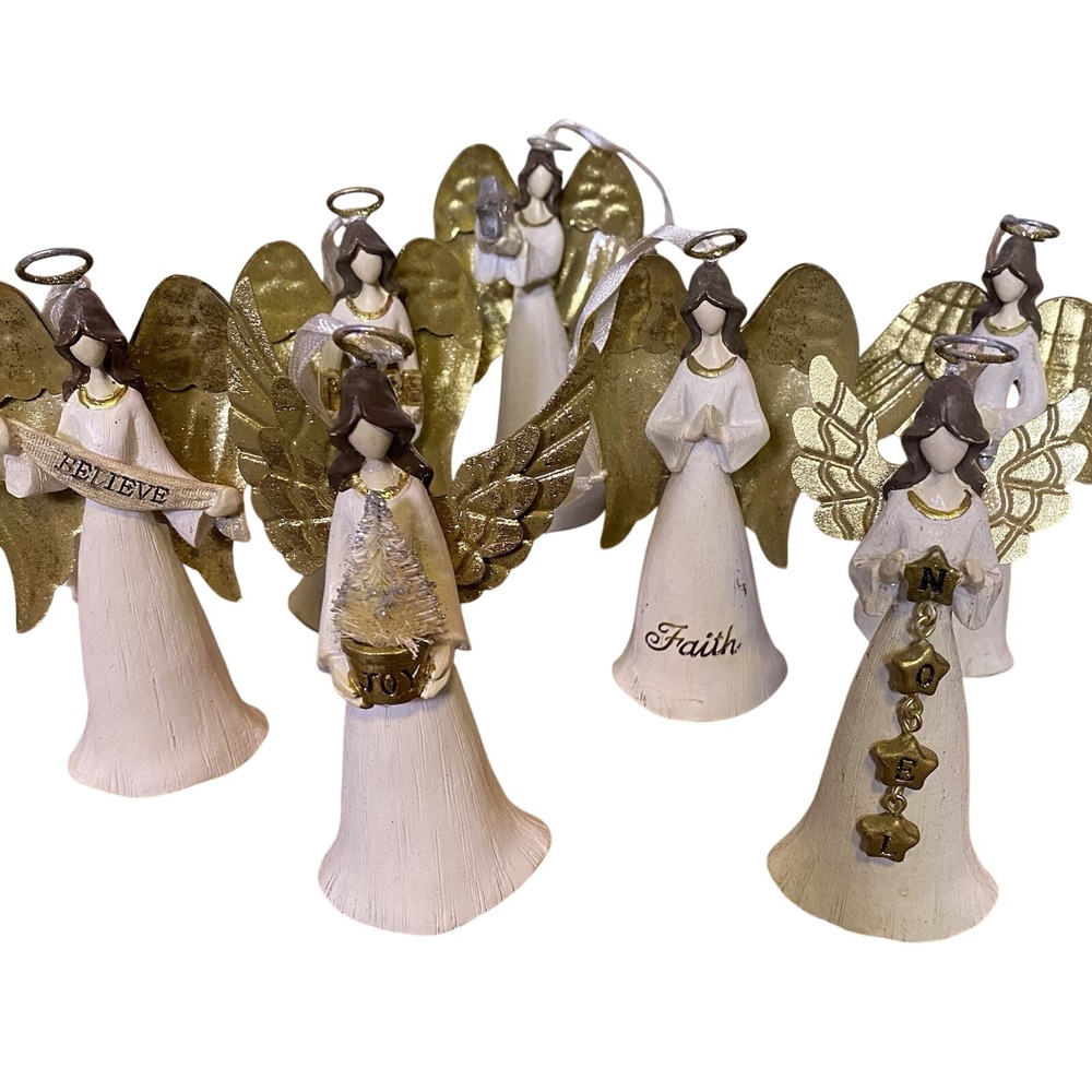 Set of 7 St Nicholas Square Kohl's Angels Christmas Tree Ornaments Collection